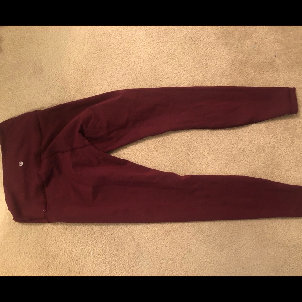 Lululemon leggings 25” Size 6
